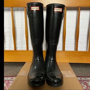 Hunter Tall Black Rainboots